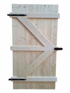 Drzwi drewniane pełne do piwnicy komórki piwniczne zewnętrzne 50x200 cm
