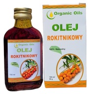 Naturalny Olej Rokitnikowy 100ml Karotenoidy Skóra, odporność