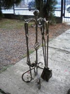 Zestaw kominkowy kuty