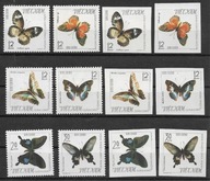 Wietnam xx W64 fauna motyle MNH VF 77euro