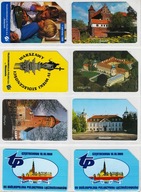 Zestaw 10 Karty używane 8 szt. w stanie dobrym