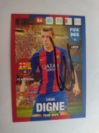 Karta panini autograf Barcelona Lucas Digne Fifa 365