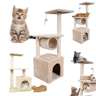 DRAPAK DLA KOTA DUŻY WYSOKI SŁUPEK DOMEK DRZEWKO WIEŻA LEGOWISKO MYSZ