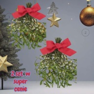 Dwie wiazki Jemioły Świeże pełne kuleczek Hit Okazja w super cenie