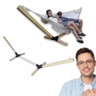 DUŻY STELAŻ NA HAMAK OGRODOWY DWUOSOBOWY PRZENOŚNY - COMFORT ZONE DO 250 KG