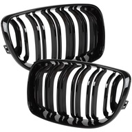 ATRAPA GRILL NERKI BMW 1 E81 E87 E88 LIFT PIANO BLACK PODWÓJNE ŻEBRA TUNING