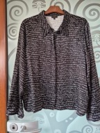 SOLAR CZARNA BLUZKA Z NAPISAMI rozm. 42