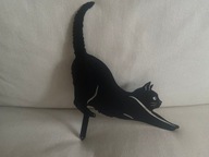 Metalowa dekoracja kot do ogrodu do doniczki