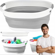 MISKA SILIKONOWA SKŁADANA KOSZ NA PRANIE BIELIZNĘ WANNY TYPU WANIENKA 25L
