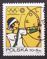 Polska > Zn. 2010 kasowany ~ XX Igrzyska Olimpijskie - Monachium 1972
