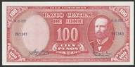 Chile 100 pesos / 10 centimos 1960 - stan bankowy UNC