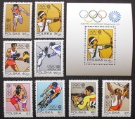 Polska > Zn. 2002 - 09 + Bl. 89 ** ~ Igrzyska Olimpijskie - Monachium 1972
