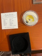 5$ PALAU 2007 PERŁA ŻÓŁTA + MASA PERŁOWA SREBRO 925