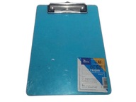 Deska z klipsem A5 plastikowa niebieska transparentna