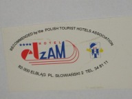 HOTEL ELZAM ELBLĄG naklejka