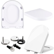 DESKA SEDESOWA WOLNOOPADAJĄCA UNIWERSALNA WYPINANA DO ŁAZIENKI WC BIAŁA