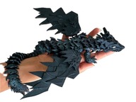 Smok skrzydlaty Thunderdragon z ruchomą szczęką 40cm 3D druk