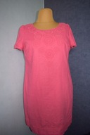 Marks Piękna sukienka lniana haft richalieu _44