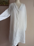 Ane Mone długa KOSZULA LNIANA pliski mereżka 38