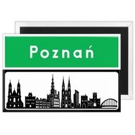 MAGNES TURYSTYCZNY Z PANORAMĄ Poznań na lodówkę NAZWA MIASTA WSI PAMIĄTKA
