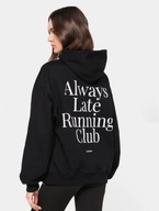 Czarna bluza oversize z kapturem Always Late Running Club Carpatree 36 S