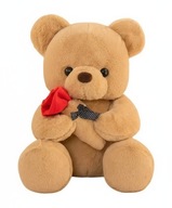 WALENTYNKI PREZENT MIS ROZE ROSE TEDDY DUZY 25 CM MASKOTKA PLUSZAK