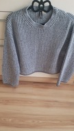sweterek krótki melanżowy oversize 38
