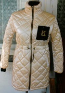 KARL LAGERFELD markowy płaszcz/ kurtka, logo projektanta, r 36/38