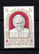 Znaczek Austria 6 s 1983r. Wizyta papieża Jana Pawła II w Austrii