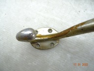 wieszak ubraniowy meblowy aluminiowy srebrny antyk stary