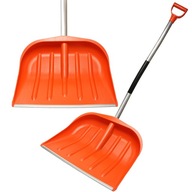 ŁOPATA ŚNIEGOWA profilowany trzonek MOCNA SZUFLA do śniegu POMARAŃCZOWA