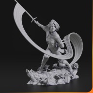 Figurka Maelle Clair Obscur Expedition 33 Nomnom figures Garage kit 3D 14K