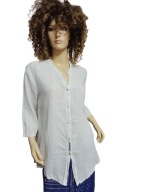 TIFFANY WŁOSKA koszula LNIANA stójka 38/40