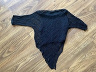 Czarny sweter asymetryczny