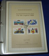 Znaczki Karty ETB dwa roczniki 89-90 w albumie Berlin