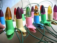 LAMPKI choinkowe PRL ~1965~ KARBOWANE PREZERWATYWY ... !!! ... SZOK ... !!!