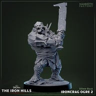 Ironcrag Ogre 2 - Iron Hills - figurka RPG DnD D&D - druk 3D 14K