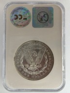 Amerykańska moneta kolekcjonerska – tzw. Morgan Dollar.