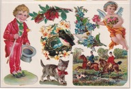 stare wyklejanki, wytłaczane, dekoracje papierowe, na pierniki? lakier SKO2