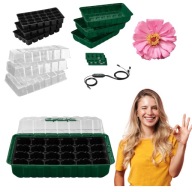 Mini szklarnia domowa LED na parapet zestaw do uprawy ziół i rozsad prezent