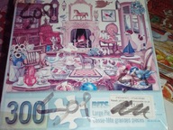 Puzzle 300 elem. POKÓJ Z PAMIATKAMI kolorowe, duże elementy, brak 1 puzzla
