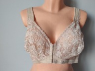 Śliczna bielizna beżowy modelujący biustonosz 100C