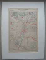 KŁODZKO GLATZ (Glatz et ses environs) Dolny Śląsk Plan miasta i okolic 1885