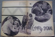 CZERWONY SYGNAŁ -film prod.włoskiej -program kinowy -lata 50-te