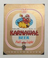 STARA ETYKIETA PIWO ŚWIĄTECZNE KARNAWAŁ MIKOŁAJ BROWAR LWÓWEK ŚLĄSKI