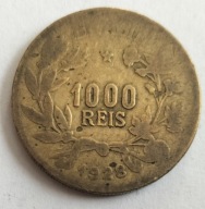 moneta Brazylia 1000 realów 1928