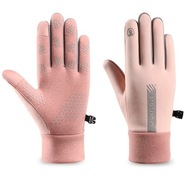 RĘKAWICE RĘKAWICZKI ZIMOWE ROWEROWE TREKKINGOWE OCIEPLANE DOTYKOWE r. M/L