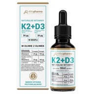 Suplement diety Alto Pharma Witaminy K2 + D3 witamina K2 krople 30 ml