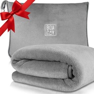 PODUSZKA PODRÓŻNA TURYSTYCZNA KOMPAKTOWY KOC 2w1 DO SAMOLOTU 160x100cm