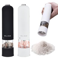 ELEKTRYCZNY MŁYNEK DO SOLI I PIEPRZU PRZYPRAW REGULACJA MIELENIA ZESTAW